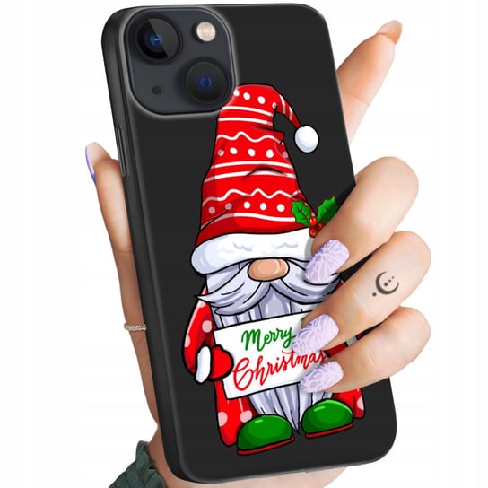 Etui Matowe Do Iphone 13 Mini Wzory Mikołaj Święta Renifer Obudowa Case Apple