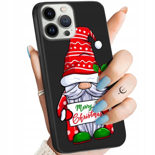 Etui Matowe Do Iphone 13 Pro Max Wzory Mikołaj Święta Renifer Obudowa Case Apple