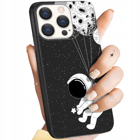 ETUI MATOWE DO IPHONE 15 PRO WZORY KOSMOS KSIĘŻYC GWIAZDY OBUDOWA POKROWIEC Apple