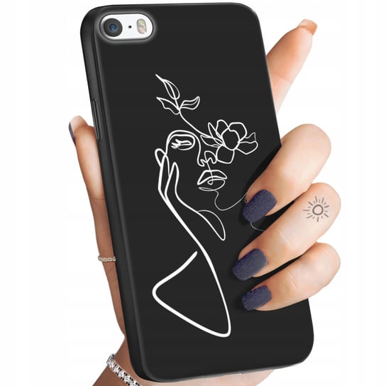 Etui Matowe Do Iphone 5 / 5S / Se Wzory Line Art Kreska Linia Obudowa Case Apple