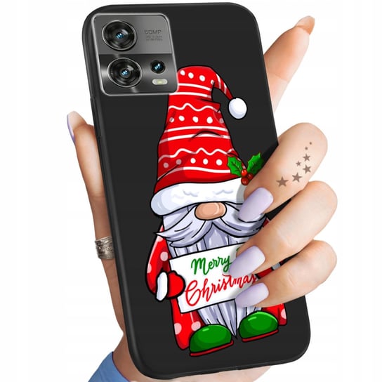 Etui Matowe Do Motorola Edge 30 Fusion Wzory Mikołaj Święta Renifer Obudowa Motorola