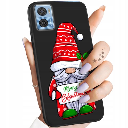 Etui Matowe Do Motorola Moto E22 / E22I Wzory Mikołaj Święta Renifer Case Motorola