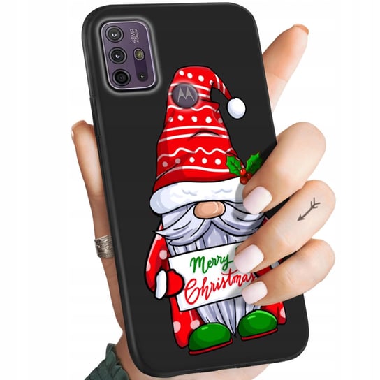 Etui Matowe Do Motorola Moto G10 / G30 Wzory Mikołaj Święta Renifer Obudowa Motorola