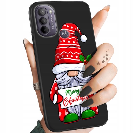 Etui Matowe Do Motorola Moto G31 Wzory Mikołaj Święta Renifer Obudowa Case Motorola