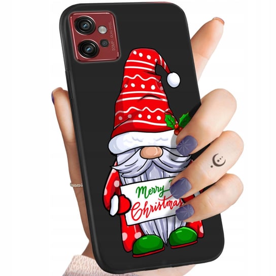 Etui Matowe Do Motorola Moto G32 Wzory Mikołaj Święta Renifer Obudowa Case Motorola