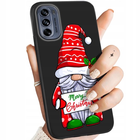 Etui Matowe Do Motorola Moto G62 5G Wzory Mikołaj Święta Renifer Obudowa Motorola