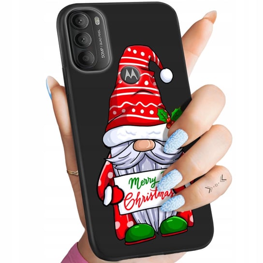 Etui Matowe Do Motorola Moto G71 5G Wzory Mikołaj Święta Renifer Obudowa Motorola
