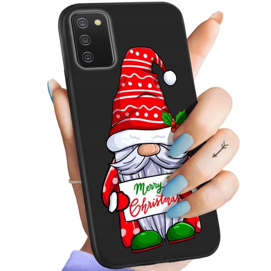 Etui Matowe Do Samsung Galaxy A02S Wzory Mikołaj Święta Renifer Obudowa Samsung