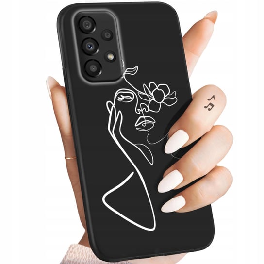 Etui Matowe Do Samsung Galaxy A33 5G Wzory Line Art Kreska Linia Obudowa Samsung Electronics