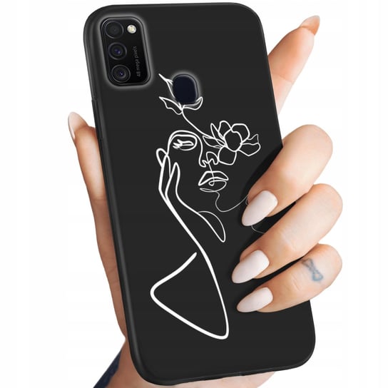 Etui Matowe Do Samsung Galaxy M21 Wzory Line Art Kreska Linia Obudowa Case Samsung Electronics