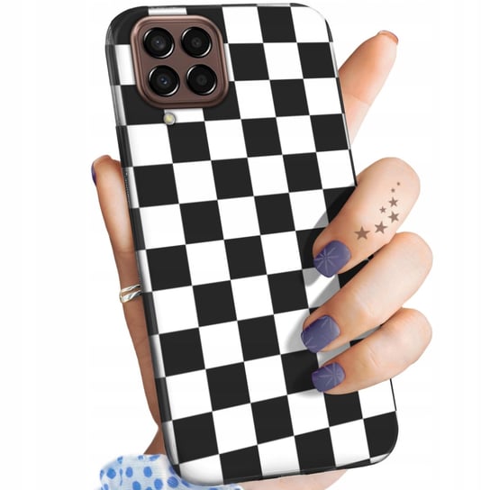 Etui Matowe Do Samsung Galaxy M33 5G Wzory Biały Czarny Czarno Biały Case Samsung Electronics