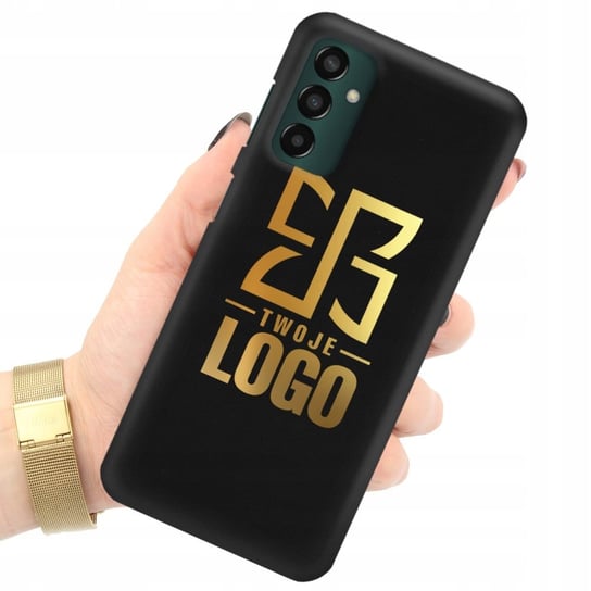 ETUI MATOWE do SAMSUNG M23 5G TWOJE LOGO WZÓR GOLD Funnycase