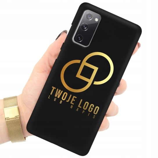 ETUI MATOWE do SAMSUNG S20FE TWOJE LOGO WZÓR GOLD Funnycase