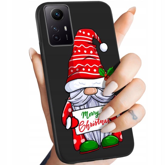 Etui Matowe Do Xiaomi Redmi Note 12S Wzory Mikołaj Święta Renifer Obudowa Xiaomi