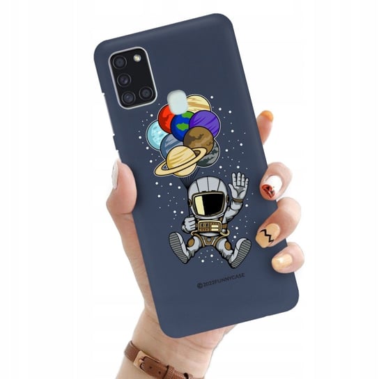 ETUI MATOWE GRANAT do SAMSUNG A21s Kosmiczne Wzory Funnycase