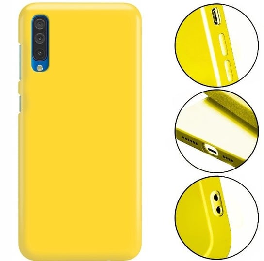 ETUI MATOWE ŻÓŁTY do SAMSUNG A50s Obudowa Smooth Funnycase