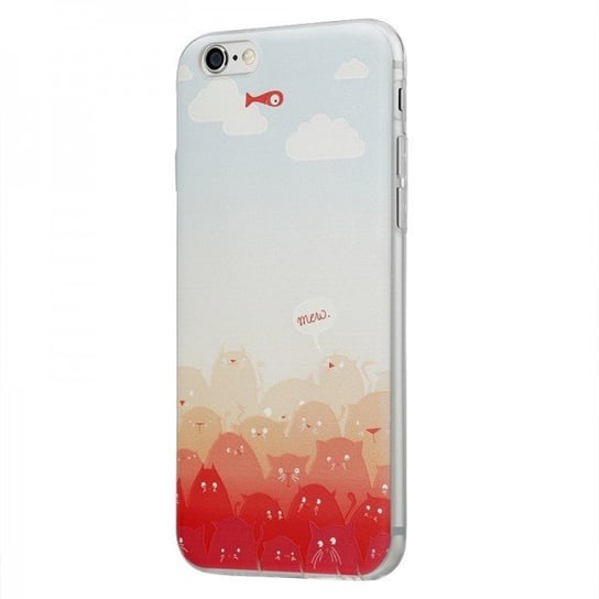 Etui, Memo Series 3D TPU Apple iPhone 6, 6s Plus Mololo, czerwony Baseus