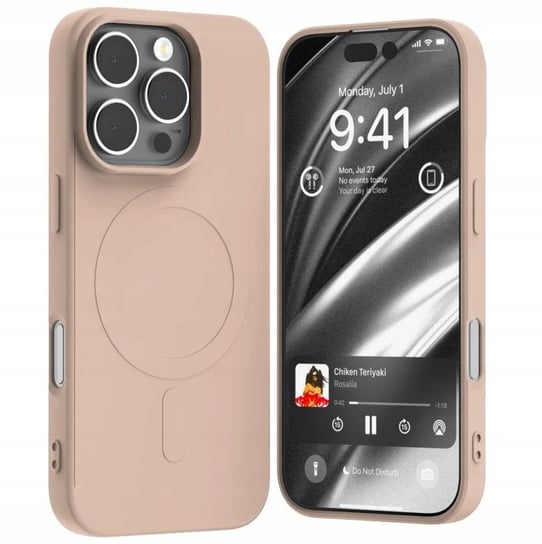 ETUI MERCURY SILIKON CASE DO iPHONE 16 PRO MAX DO MAG SAFE Z MIKROFIBRĄ Mercury