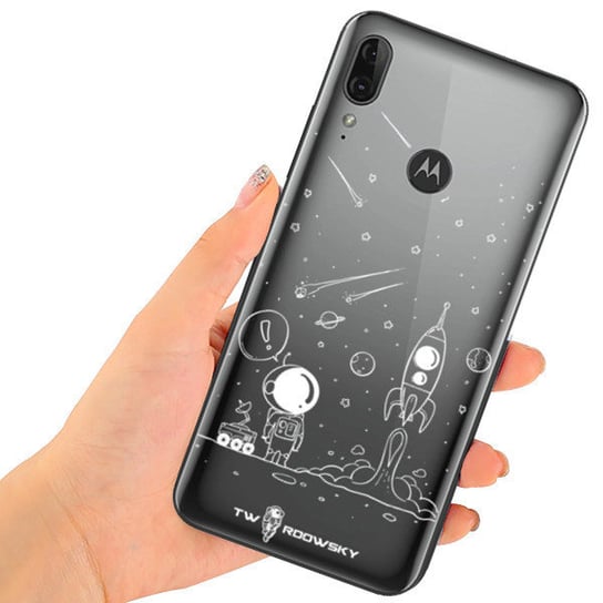 Etui Motorola Moto E6 Plus Twardowsky Space +Szkło TWARDOWSKY