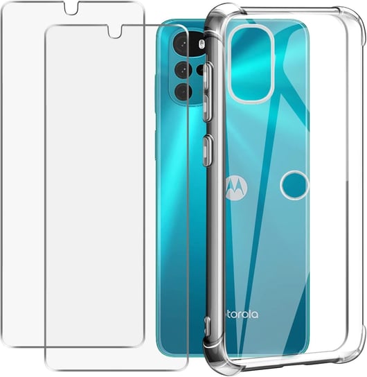 ETUI MOTOROLA MOTO G22 PRZEŹROCZYSTE +2XSZKŁO Amazon