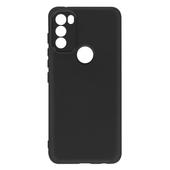 Etui Motorola Moto G71 5G Silikonowe Półsztywne Miękkie W Dotyku Wykończenie Czarne Avizar