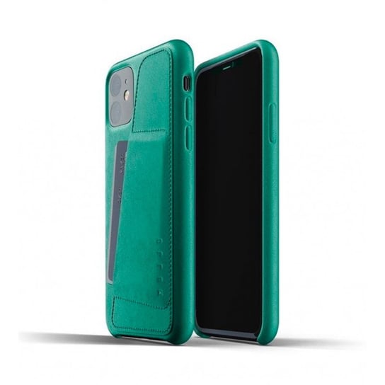 Etui Mujjo Full Leather Wallet Case Apple iPhone 11 (zielone) Mujjo