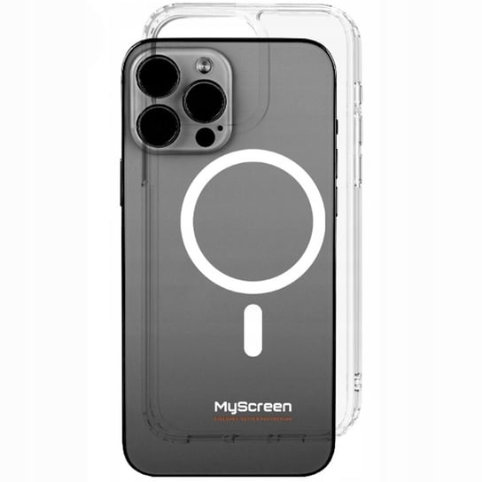 Etui MyScreen REVO Clear Case MagSafe do iPhone 15 Pro, przezroczyste MyScreenProtector
