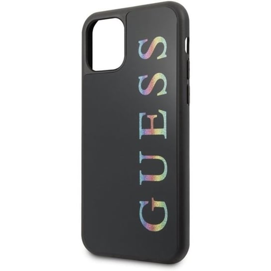 Etui na Apple iPhone 11 GUESS Double Layer Glitter Case Logo Multicolor GUESS