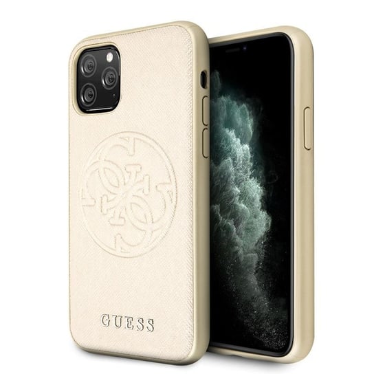 Etui na Apple iPhone 11 Pro GUESS Saffiano 4G Circle Logo GUESS