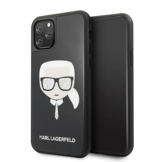 Etui na Apple iPhone 11 Pro KARL LAGERFELD Double Layers Glitter Head Karl Lagerfeld