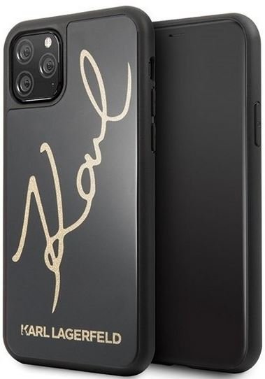 Etui na Apple iPhone 11 Pro KARL LAGERFELD Hard Case Signature Glitter KLHCN58DLKSBK Karl Lagerfeld