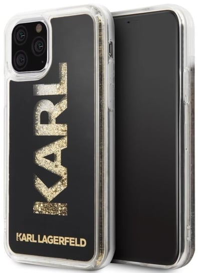 Etui na Apple iPhone 11 Pro KARL LAGERFELD Logo Karl Liquid Glitter Karl Lagerfeld
