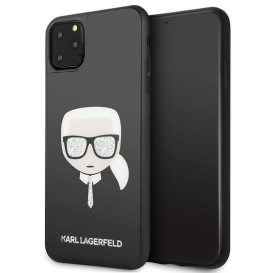 Etui na Apple iPhone 11 Pro Max KARL LAGERFELD Double Layers Glitter Head Karl Lagerfeld