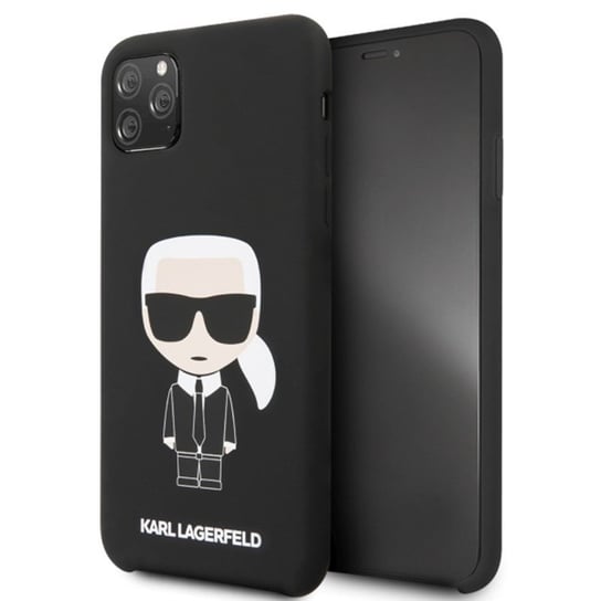 Etui na Apple iPhone 11 Pro Max KARL LAGERFELD Fullbody Silicone Iconic Karl Lagerfeld