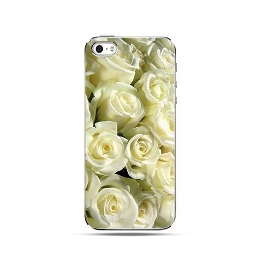 Etui na Apple iPhone 5C ETUISTUDIO Białe Kwiaty EtuiStudio