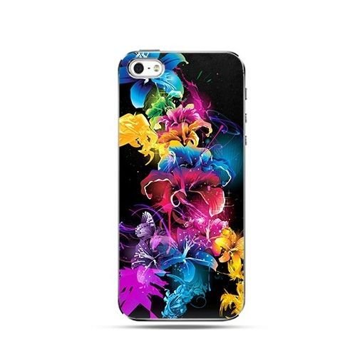 Etui na Apple iPhone 5C ETUISTUDIO Kolorowe Kwiaty EtuiStudio