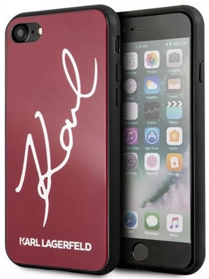 Etui na Apple iPhone 7/8 KARL LAGERFELD Double Layers Glitter Signature Case Karl Lagerfeld