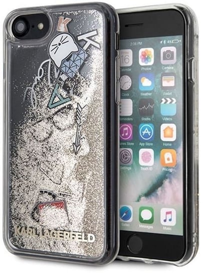 Etui na Apple iPhone 7/8 KARL LAGERFELD Liquid Glitter Case Karl Lagerfeld