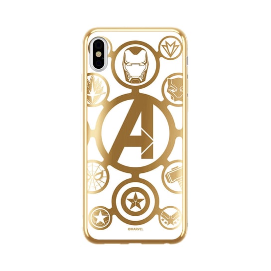 Etui na Apple iPhone X/XS MARVEL Avengers 007 CHROME Marvel