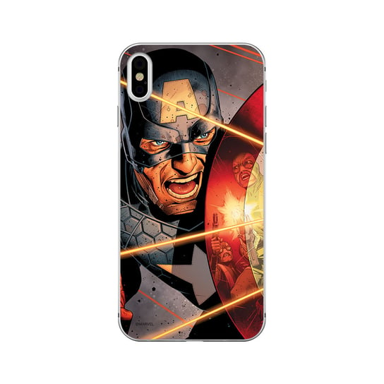 Etui na Apple iPhone X/XS MARVEL Kapitan Ameryka 007 Marvel