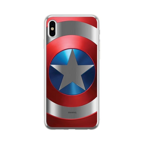 Etui na Apple iPhone X/XS MARVEL Kapitan Ameryka 025 CHROME Marvel