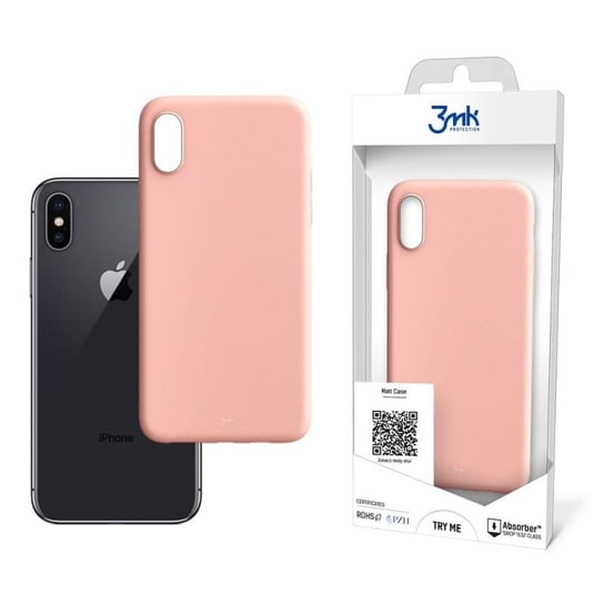 Etui na Apple iPhone Xs Max - 3mk Matt Case Lychee 3MK