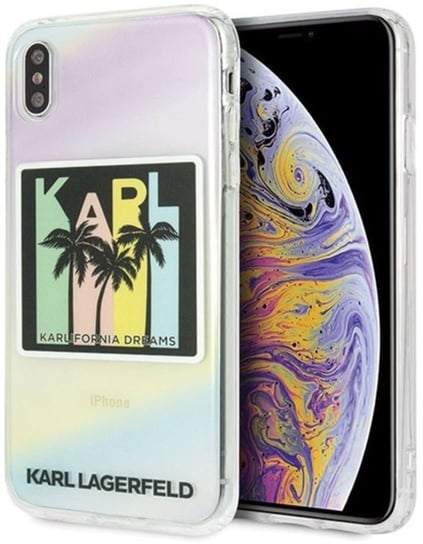Etui na Apple iPhone Xs Max KARL LAGERFELD Kalifornia Dreams Palms Karl Lagerfeld