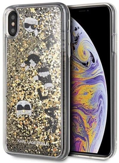 Etui na Apple iPhone Xs Max KARL LAGERFELD Signature Glitter Case Karl Lagerfeld