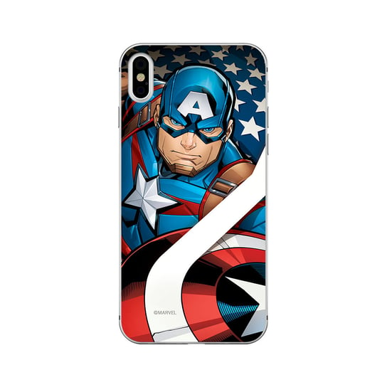Etui na Apple iPhone XS Max MARVEL Kapitan Ameryka 004 Marvel