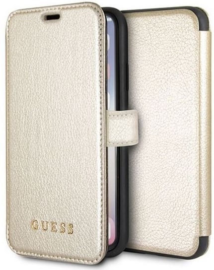 Etui na Apple iPhone Xs/X GUESS Booktype Iridescent Collection GUESS