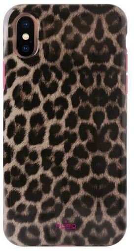 Etui na Apple iPhone Xs/X PURO Glam Leopard Cover Puro