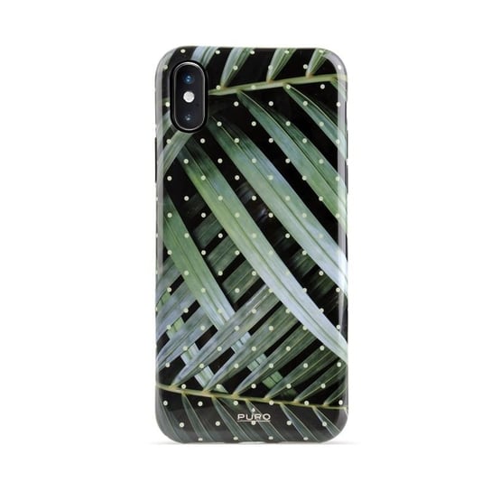 Etui na Apple iPhone Xs/X PURO Glam Tropical Leaves Puro