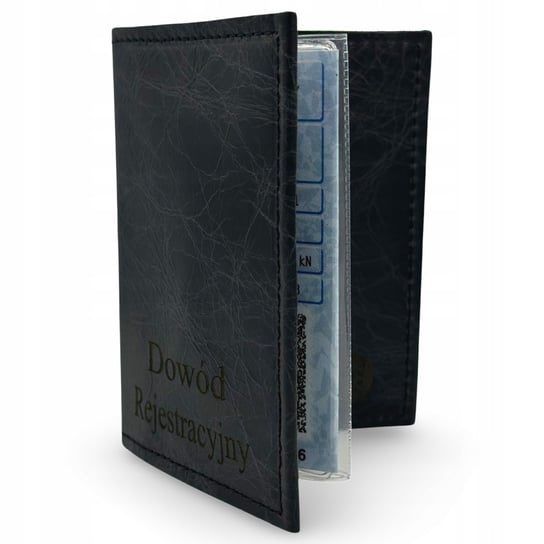 Etui na Dowód Rejestracyjny na Dokumenty Pokrowiec Czarny Parker Quality Parker Quality