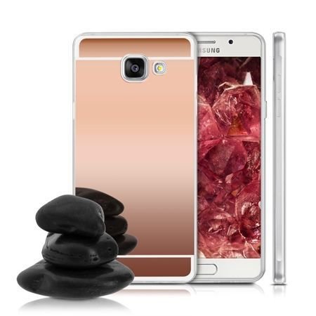Etui na Galaxy A3 (2016) mirror - lustro silikonowe TPU - rose gold. EtuiStudio